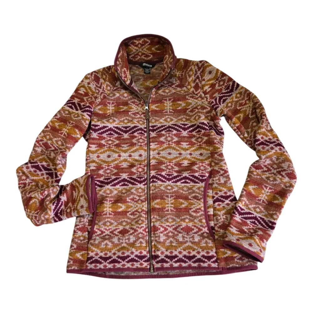 Sherpa Adventure Gear Lumbini Full-Zip Jacket S Burgandy/Rust/Blush Multi - Picture 2 of 8